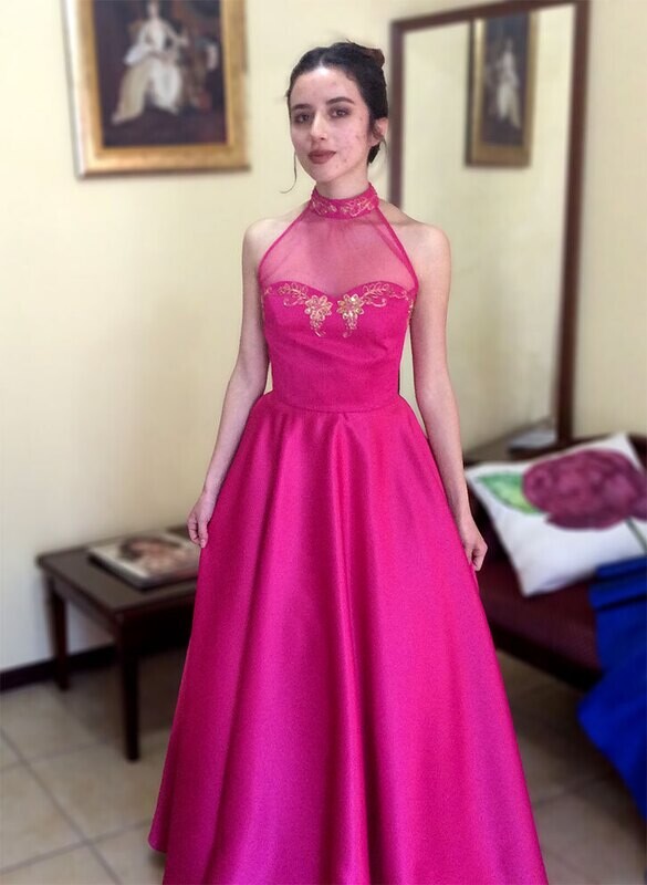 Vestido de quince años rosa