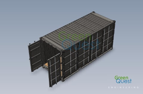 [3D] 20 HC OS  / S-wall / Open Front (OS)