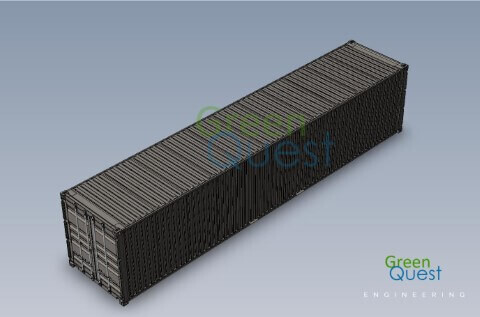 [3D] 40 GP DD  / S-wall / Closed Doors (DD)