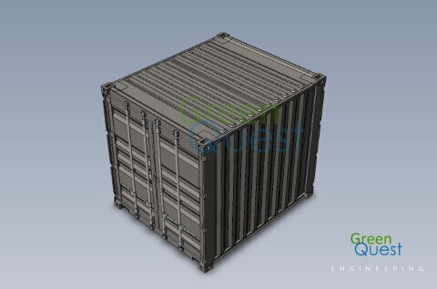 [3D-PDF] 10 GP DD  / V-wall / Closed Doors (DD)