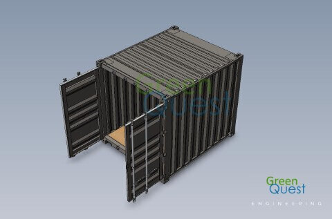 [3D-PDF] 10 GP  / V-wall / Open Doors (STD)