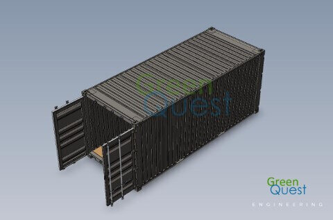 [3D-PDF] 20 GP DD  / S-wall / Open Front (DD)