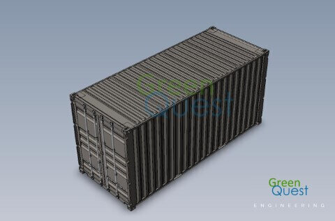 [3D-PDF] 20 HC DD  / V-wall / Closed Doors (DD)