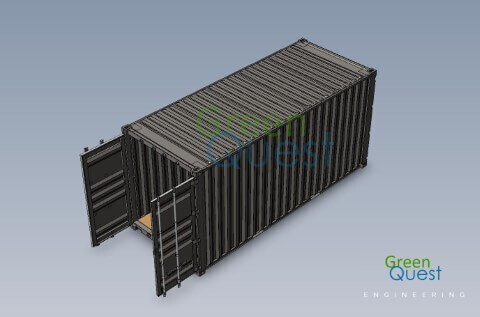 [3D-PDF] 20 HC DD  / V-wall / Open Front (DD)