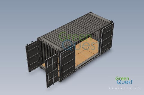 [3D-PDF] 20 HC OS  / V-wall / Open Side (OS)