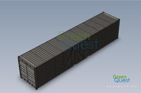 [3D-PDF] 40 GP DD  / S-wall / Closed Doors (DD)