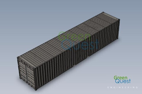 [3D-PDF] 40 GP DD  / V-wall / Closed Doors (DD)