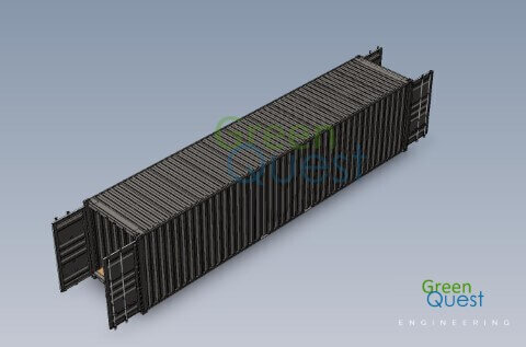 [3D-PDF] 40 HC DD  / V-wall / Open All (DD)
