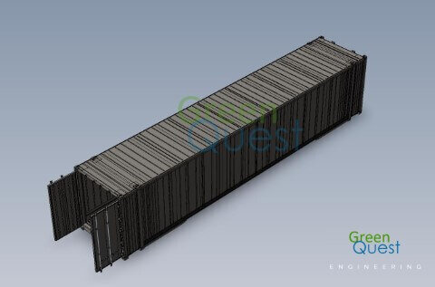 [3D-PDF] 45 HC RF  / RF-wall / Open Doors (RF)