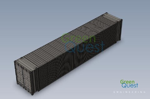 [3D-PDF] 45 HC  / S-wall / Closed Doors (STD)