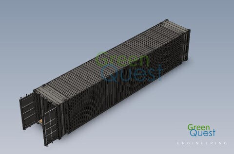 [3D-PDF] 45 HC  / S-wall / Open Doors (STD)