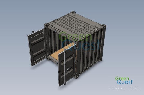 [3D-PDF] 6 GP  / V-wall / Open Doors (STD)