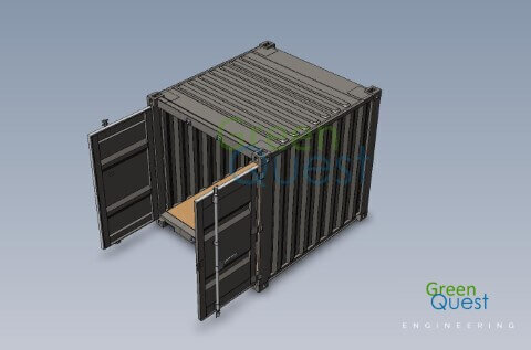 [3D-PDF] 8 GP  / V-wall / Open Doors (STD)