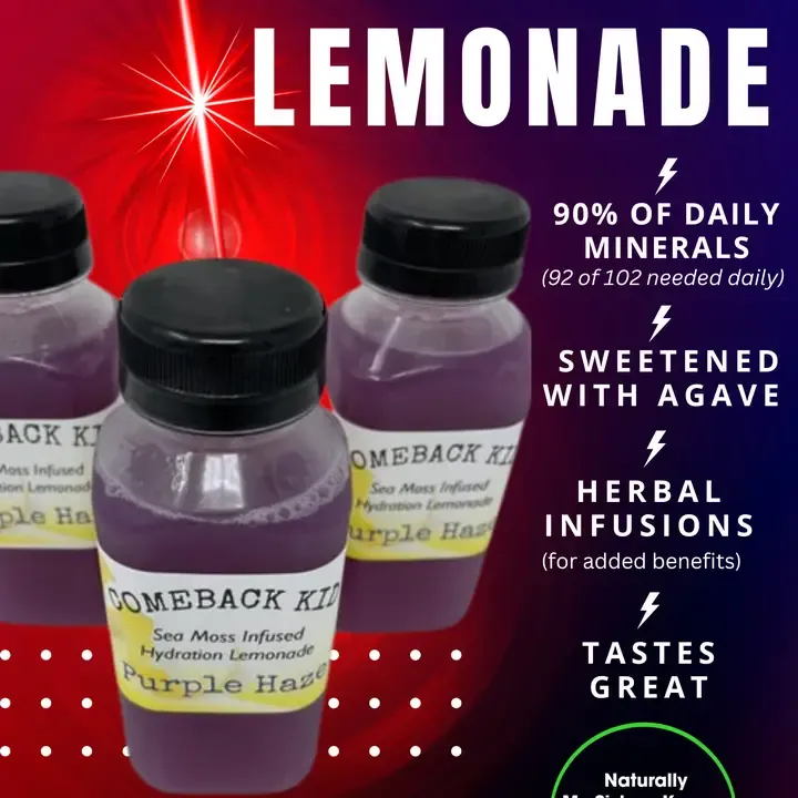 Sea Moss Infused Lemonade Drink-Comeback Kid
