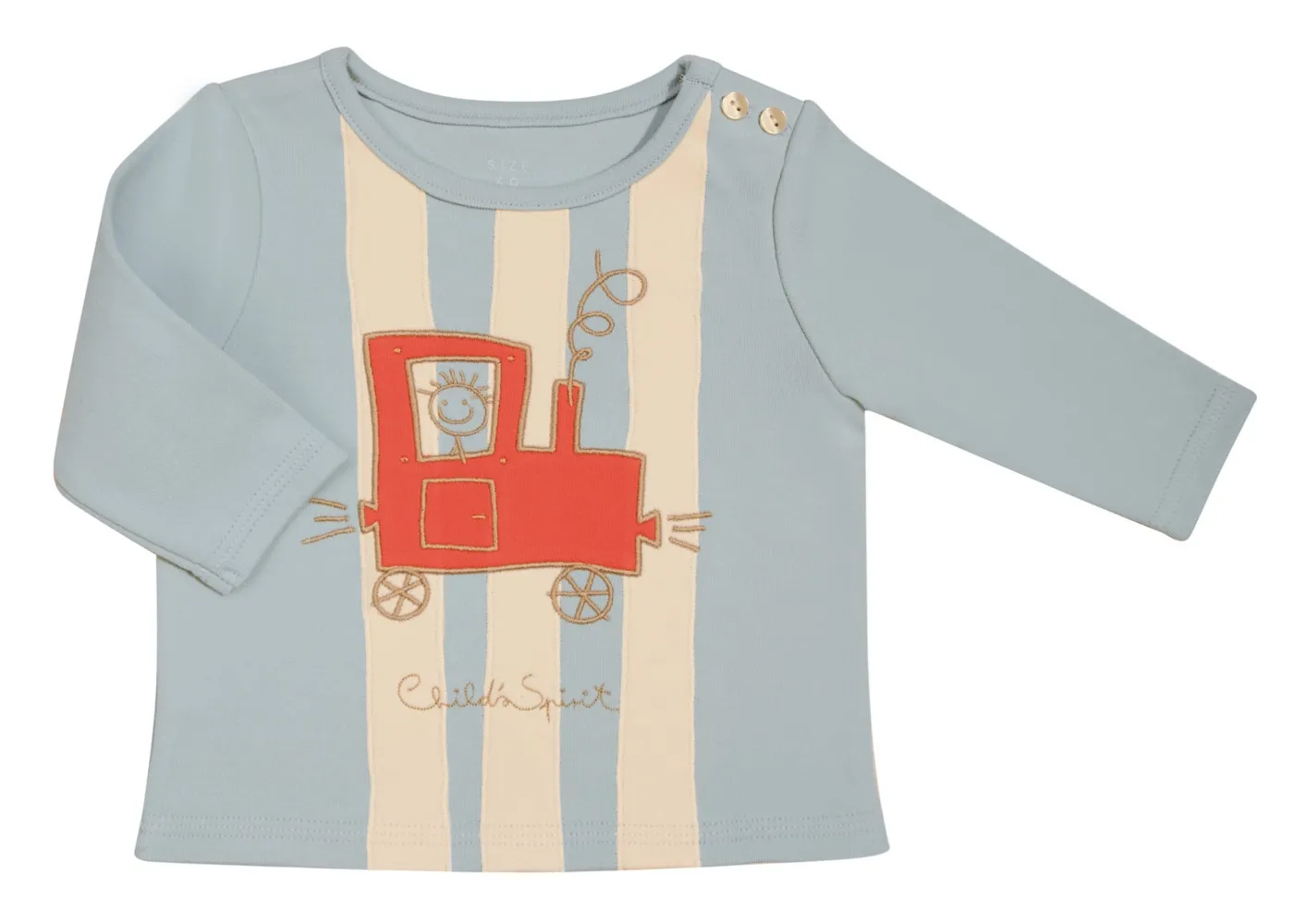 Spiochi Jungen Shirt Longsleeve Lokomotive