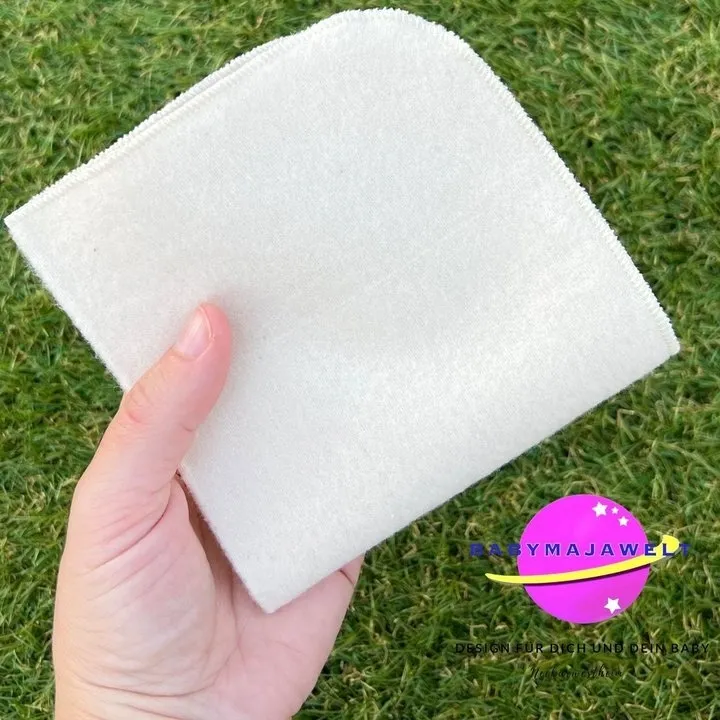 Flanell Waschlappen Super Soft; 5er-Set Natur