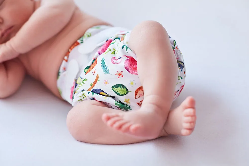 Blümchen Überhose Newborn | bunt