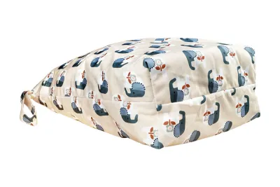 Blümchen Faltbodensack Midi