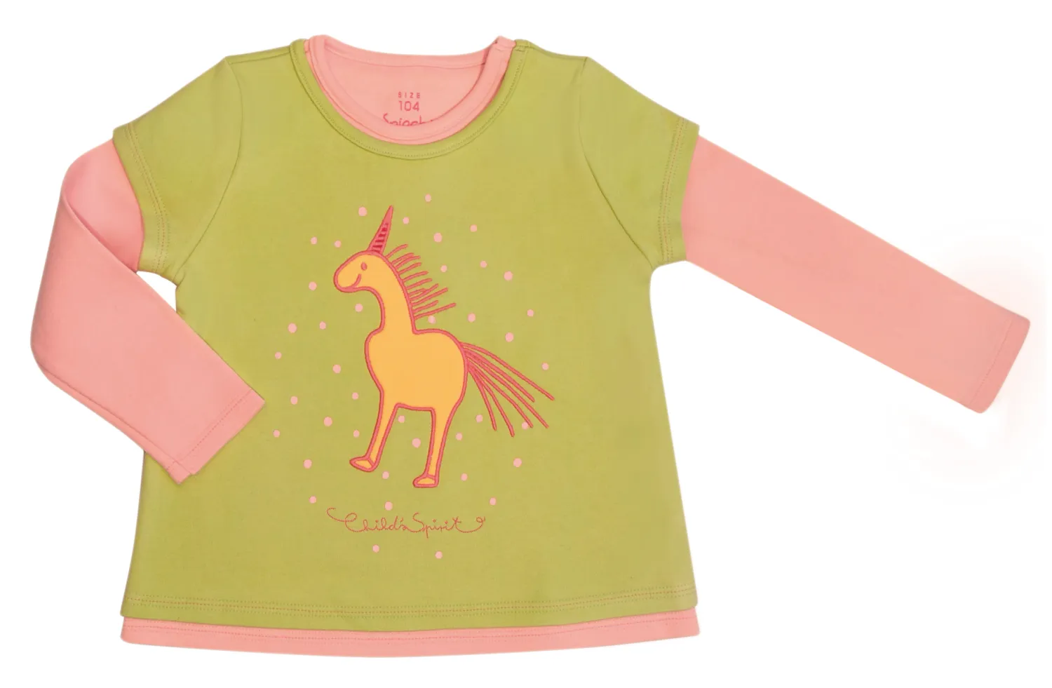 Spiochi Mädchen Longsleeve Einhorn