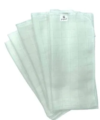 Pupus Mullwindeln 5er Set (50/50) - weiß