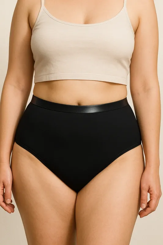 Pupus High Waist Periodenslip | schwarz