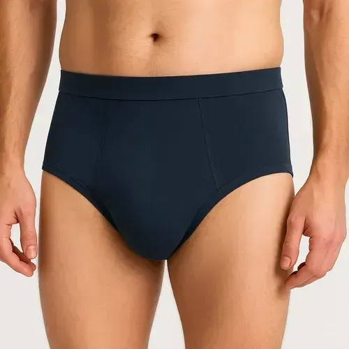 Pupus Waschbarer Herren Inkontinenz-Slip | schwarz