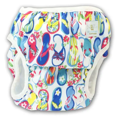 Blümchen Schwimmwindel SideSnap – Waschbare Schwimmwindel für Babys