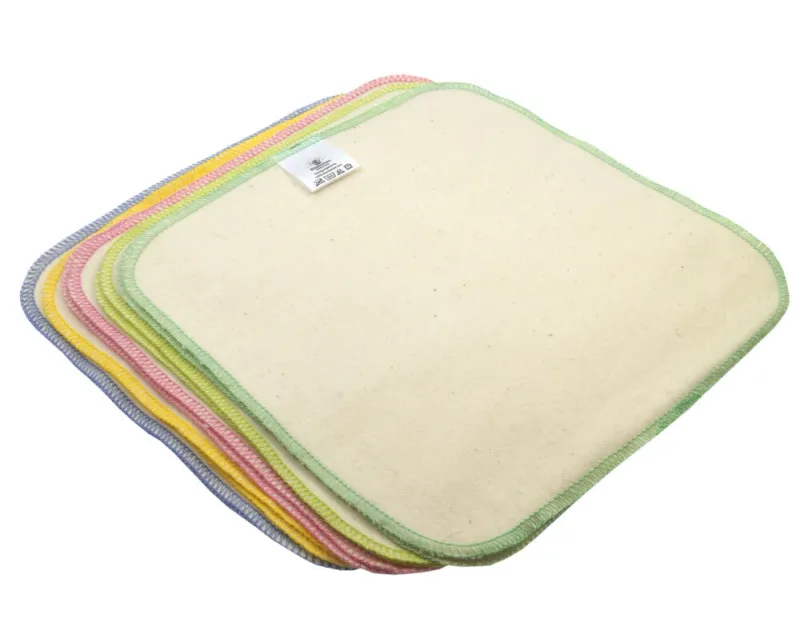 Waschbare Feuchttücher aus Bio-Baumwolle | 10er Set Waschbare Feuchttücher aus Bio-Baumwolle (10er Set) für Babypflege