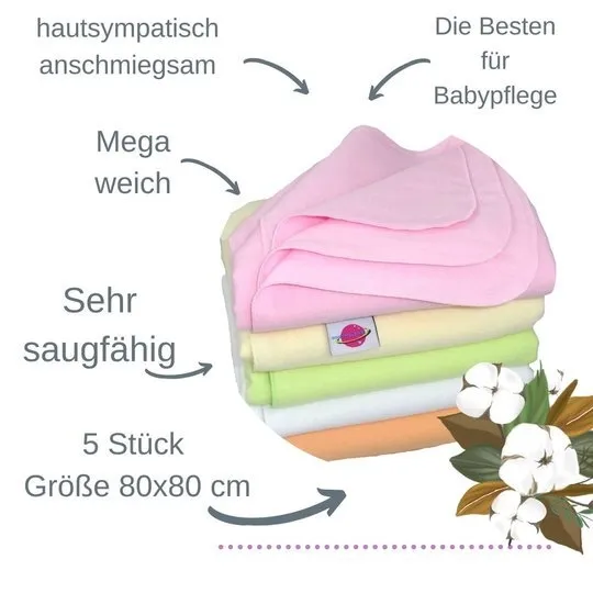 Moltontuch Super Soft 80/80, Uni