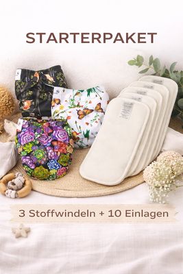 Starter Newborn Stoffwindel Set (2,5 - 7 kg)