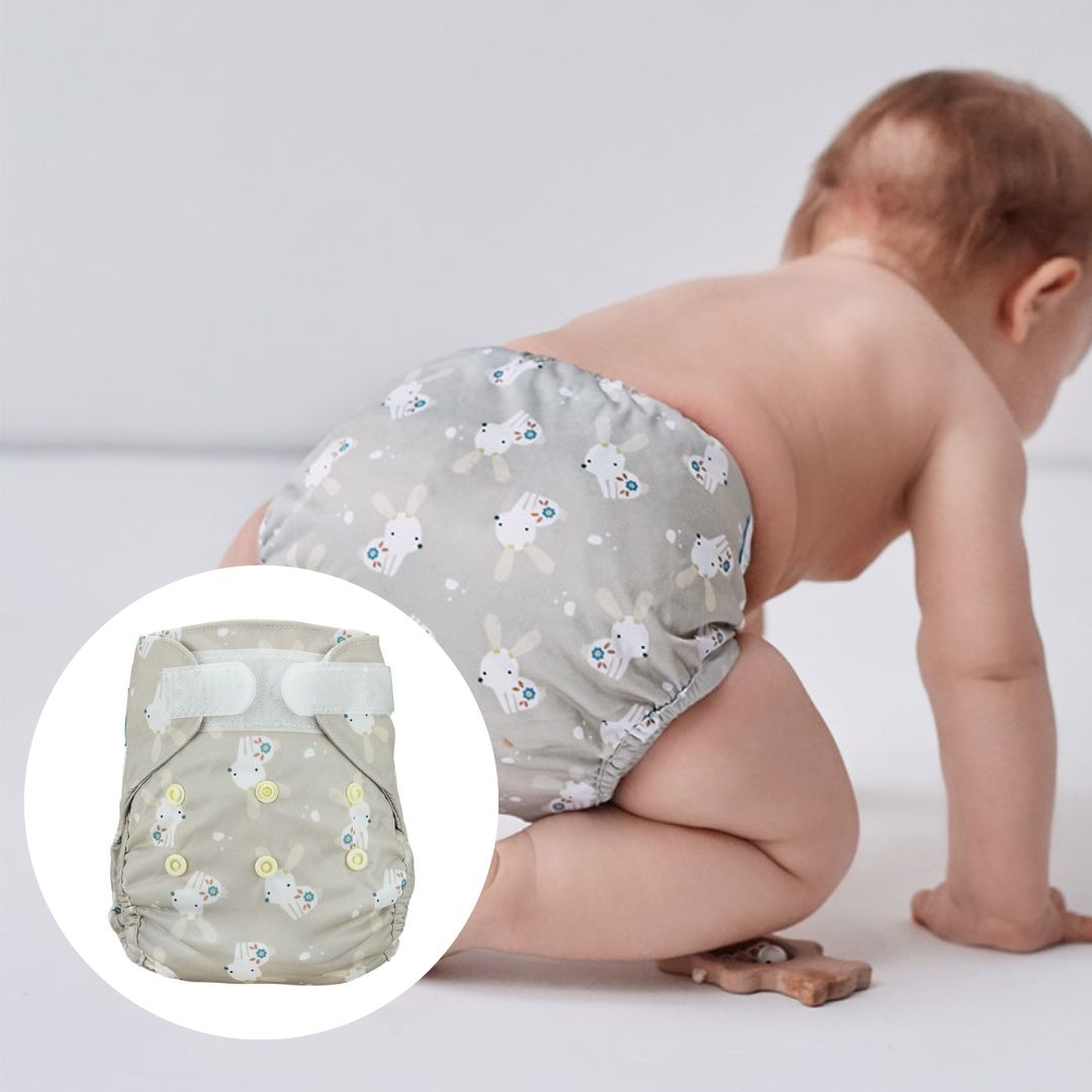 Blümchen Newborn Stoffwindel Überhose | 3–6 kg