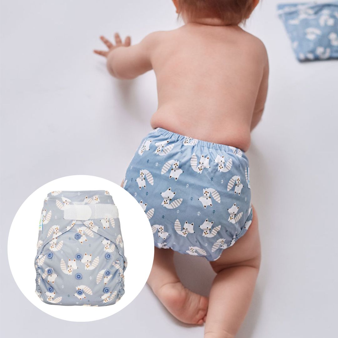 Blümchen Überhose OneSize Klett | 3–15 kg