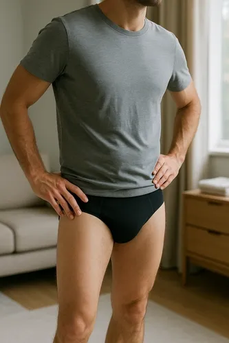 Pupus Waschbarer Herren-Slip | schwarz