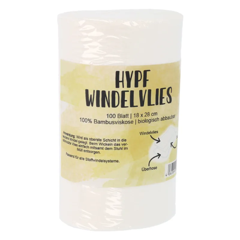 Hypf Windelvlies für Stoffwindeln | 100 Blatt aus Bambusfasern Hypf Windelvlies für Stoffwindeln | 100 Blatt aus Bambusfasern