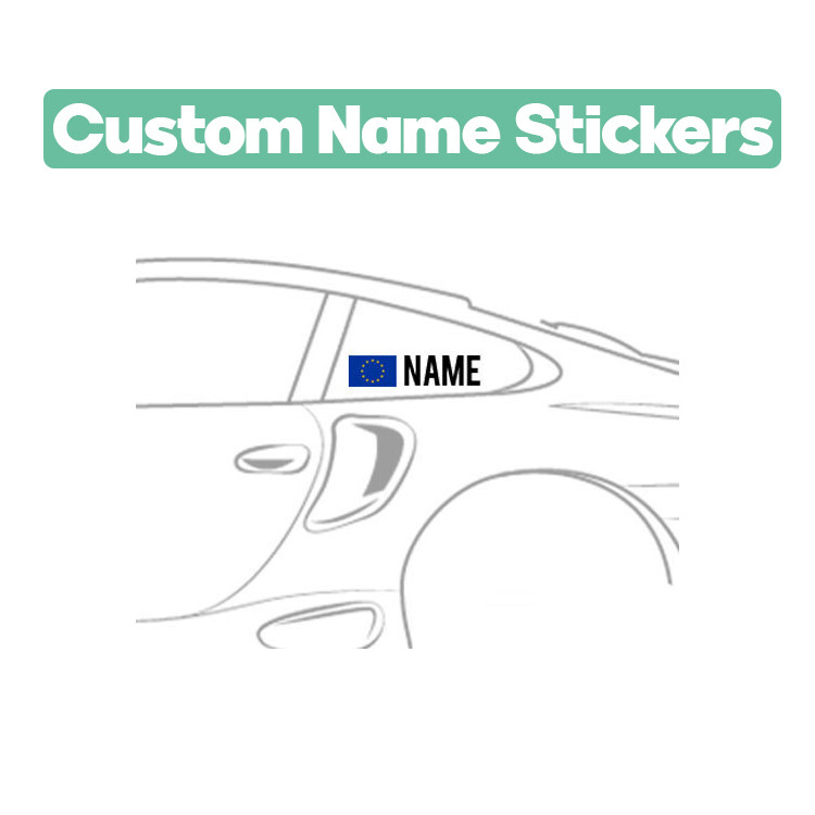 .Custom Driver Name Stickers