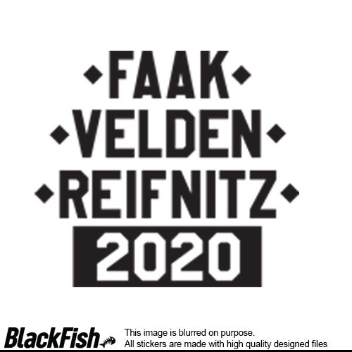 Wörthersee Faak - Velden - Reifnitz 20XX, Size: 100mm x 100mm