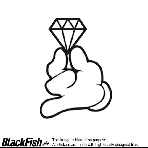 Diamond hand, Size: 100mm x 100mm