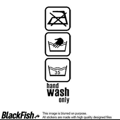 Hand Wash Only - Vertikal