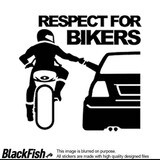 Respect for Bikers, Size: 100mm x 100mm