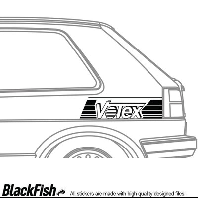 VW Golf / Jetta MK2 Quarter Sticker Votex