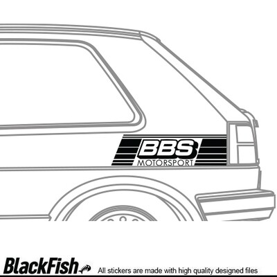 VW Golf / Jetta MK2 Quarter Sticker BBS