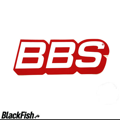 BBS Original USA Large Decal Red / White