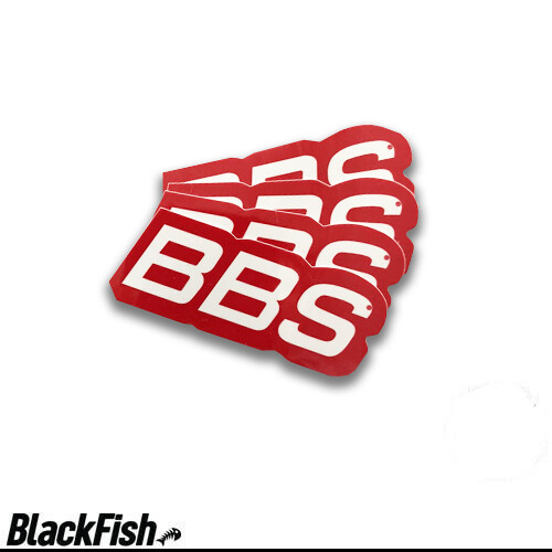 BBS Original Rim Decals Red / White