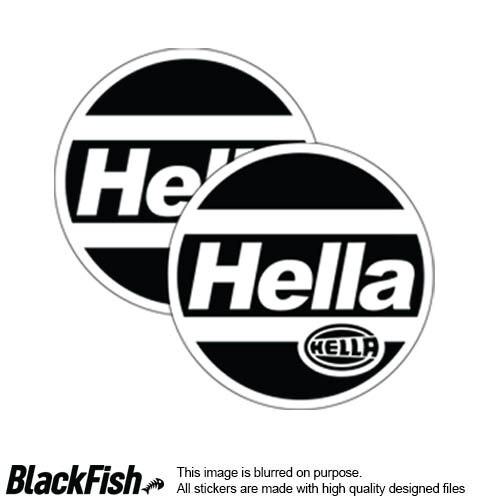 Hella Round Headlight Stickers