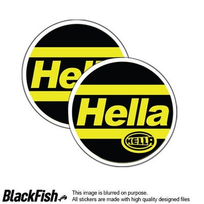 Hella Round Headlight Stickers