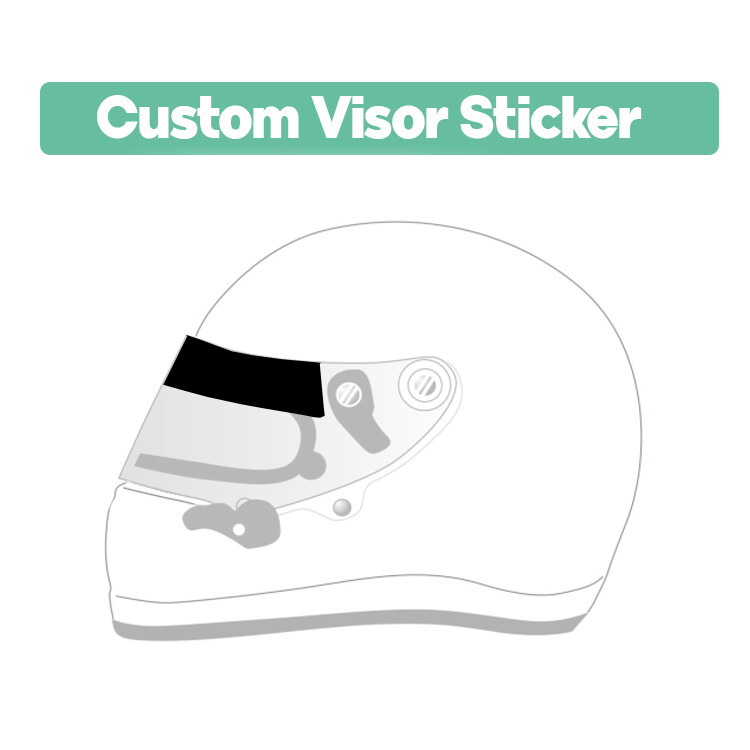 .Custom Visor Sticker
