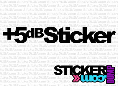 +5db Sticker