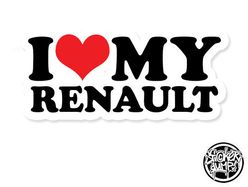 I Love My Renault – Shop – StickerDUMP