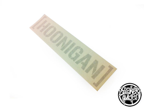 Hoonigan - Die-Cut Logo - Etched Glass