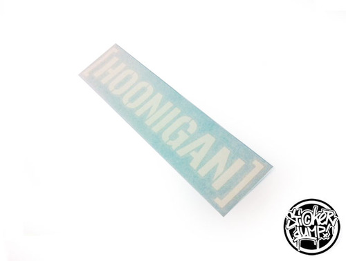 Hoonigan - Die-Cut Logo - White